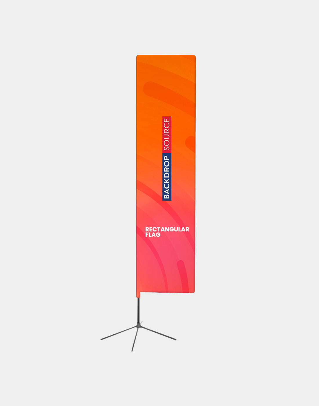 Customized Rectangle Flag Banner Printing