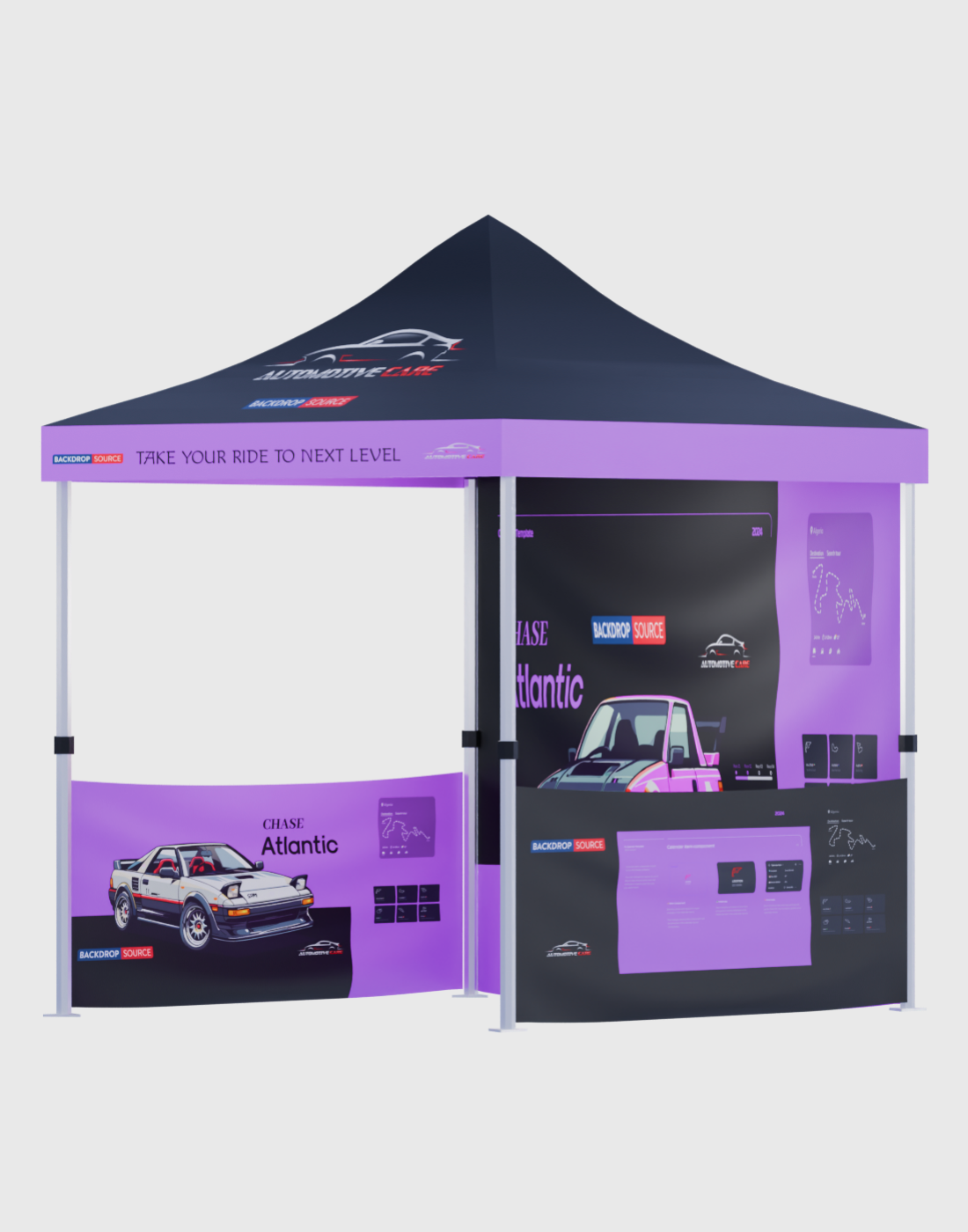 Heavy Duty Aluminum Gazebo - 2m W x 3m H