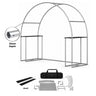 Round Arch Trade Show Booth with Shelf