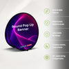Round Fabric Pop Up Banners – Double Side Printed