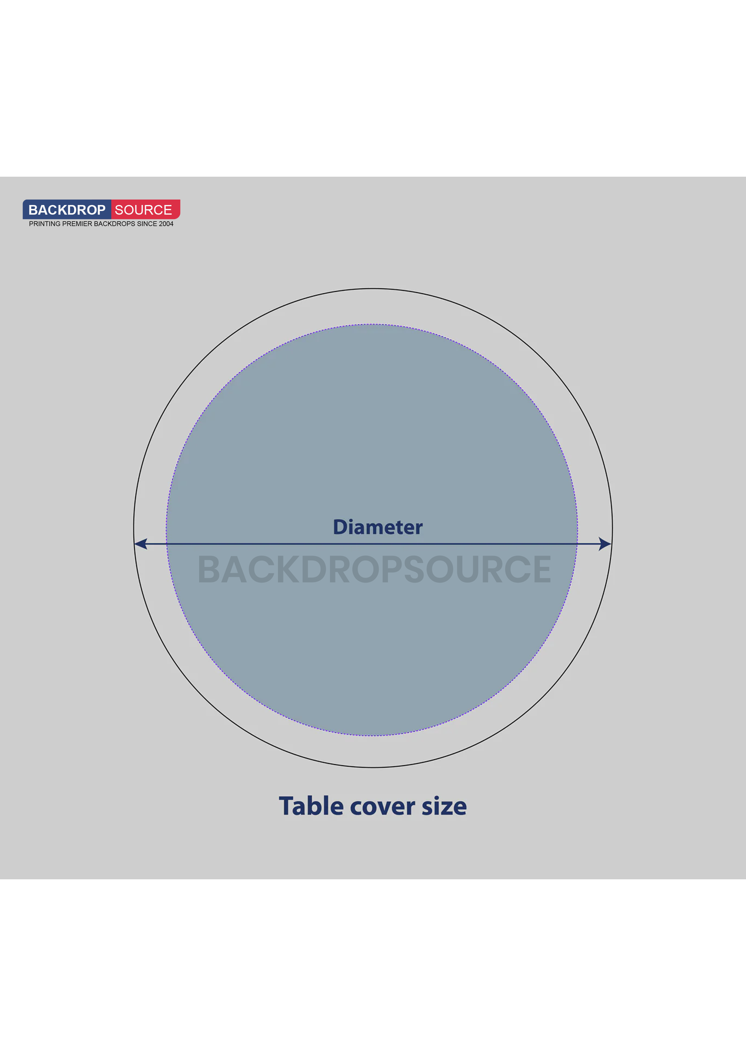 Round Stretch Table Topper