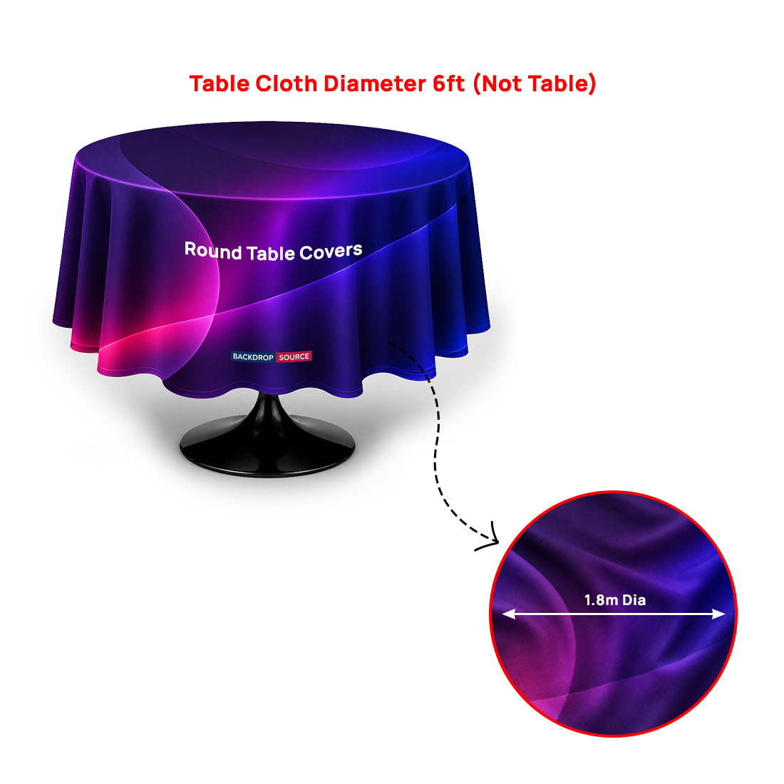 Round tablecloth Cover for Business