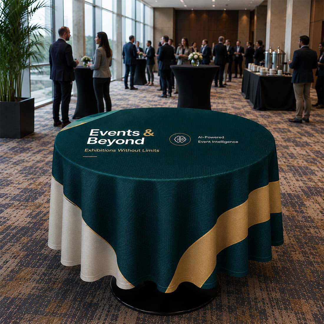 Round tablecloth Cover for Business