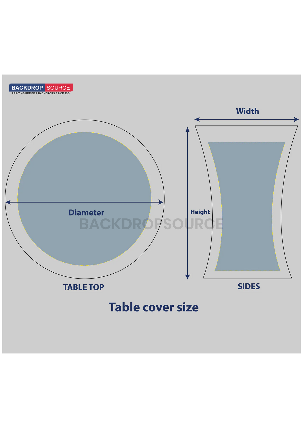 Round Stretch Table Covers.