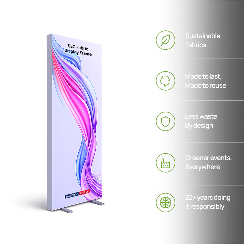 Non-Backlit SEG Fabric Display Frame - 80mm Depth Aluminum Profile