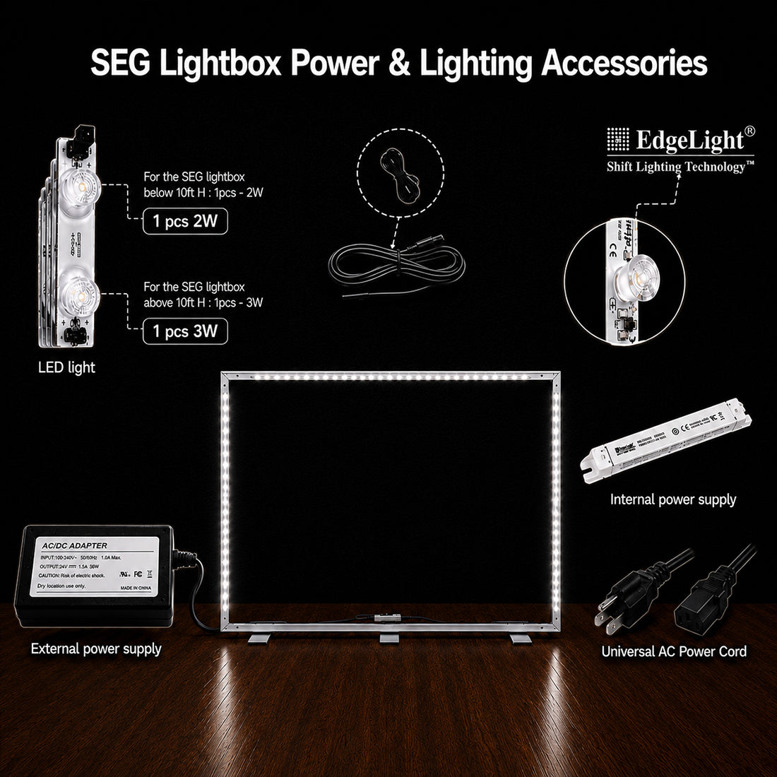 SEG Frameless Fabric LED Light Box Display -  4m W x 2.5m H