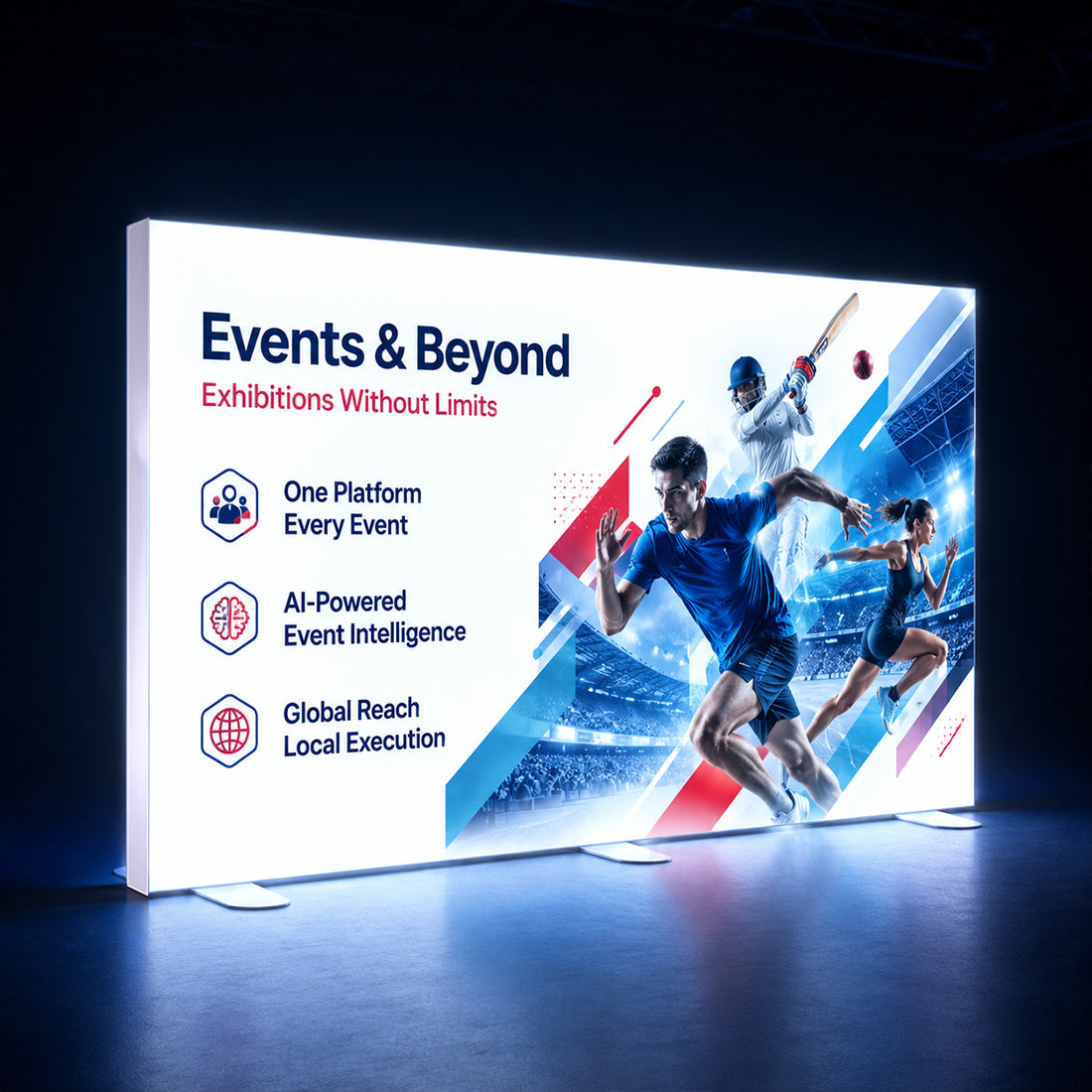 SEG Frameless Fabric LED Light Box Display -  4m W x 2.5m H