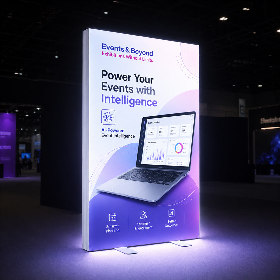 SEG Frameless Fabric LED Light Box Display - 1.2m W x 2m H