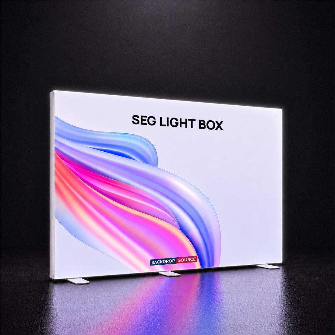 SEG Frameless Fabric LED Light Box Display - 3m W X 2.5m H