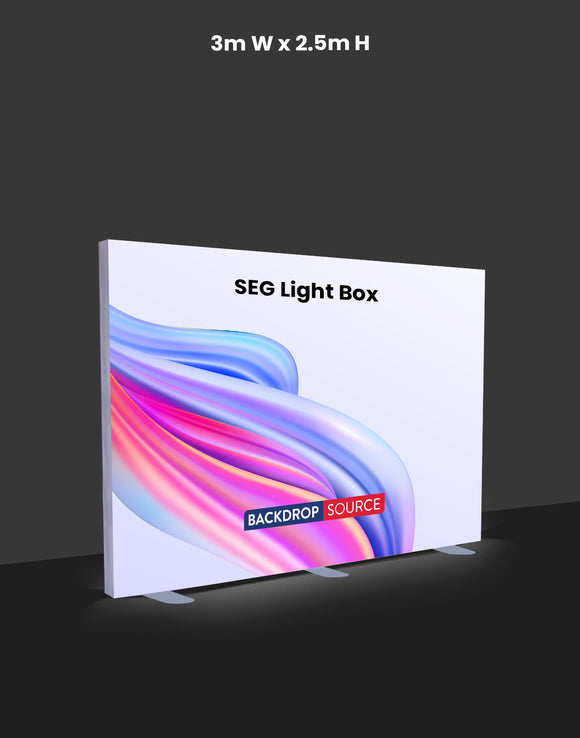 SEG Frameless Fabric LED Light Box Display - 3m W