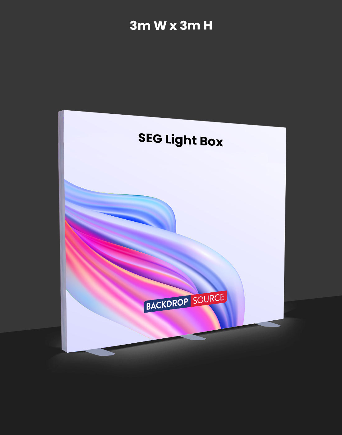 Senic Led Light Box SEG Frameless Fabric LED Light Box Display - 3m W X 2.5m H