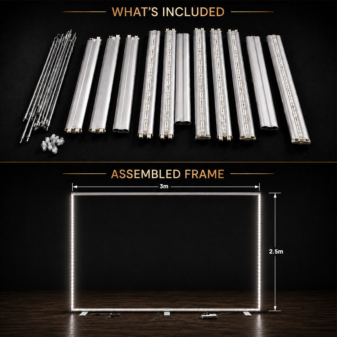 SEG Frameless Fabric LED Light Box Display - 3m W X 2.5m H