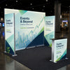 Backlit SEG Three-Wall Booth Kit with Lightbox Counter