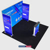 Backlit SEG Three-Wall Booth Kit with Lightbox Counter