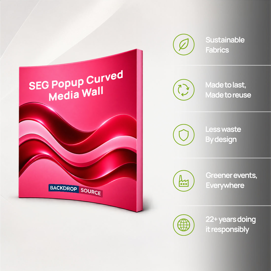 SEG Popup Curved Media Wall