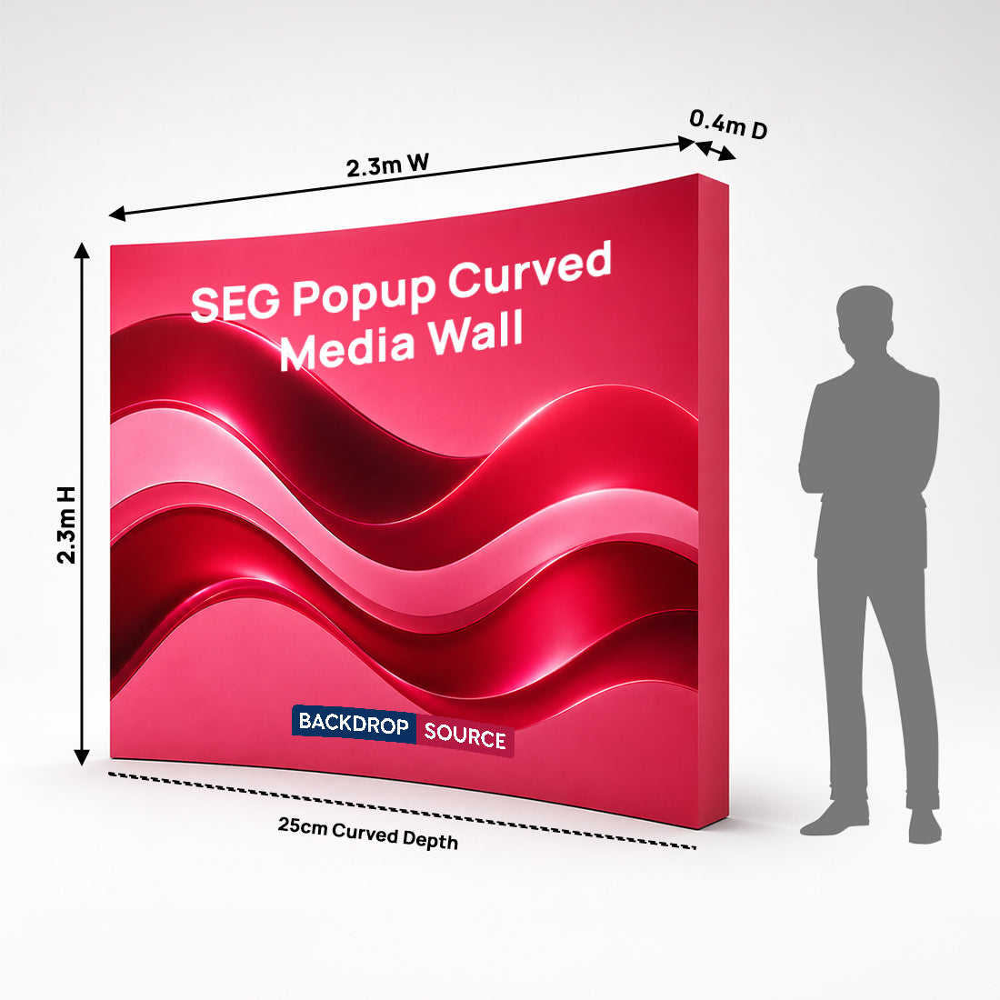 SEG Popup Curved Media Wall