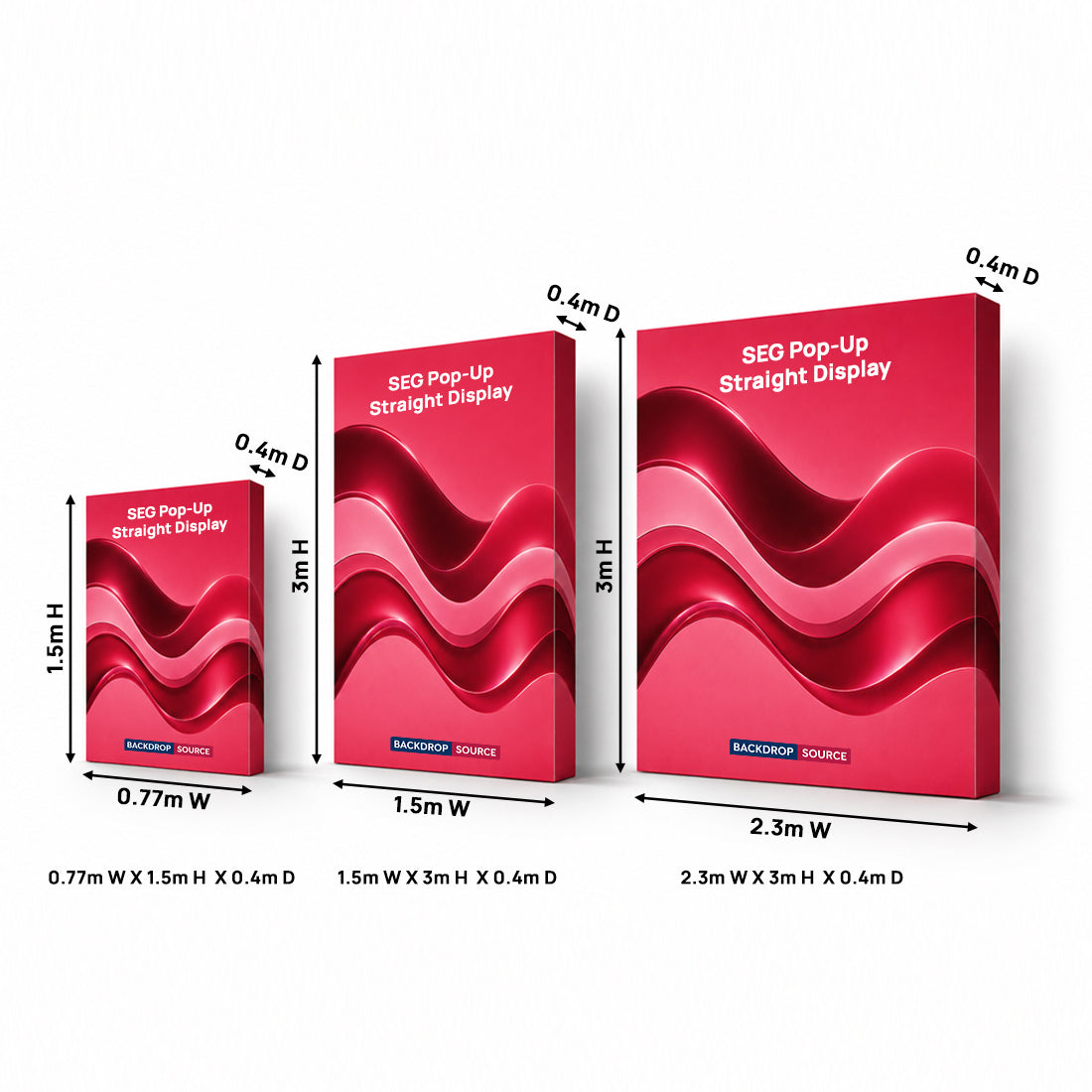 SEG Popup Straight Media Wall