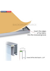 Backlit SEG Fabric Display Frame - 120mm Depth Aluminum Profile