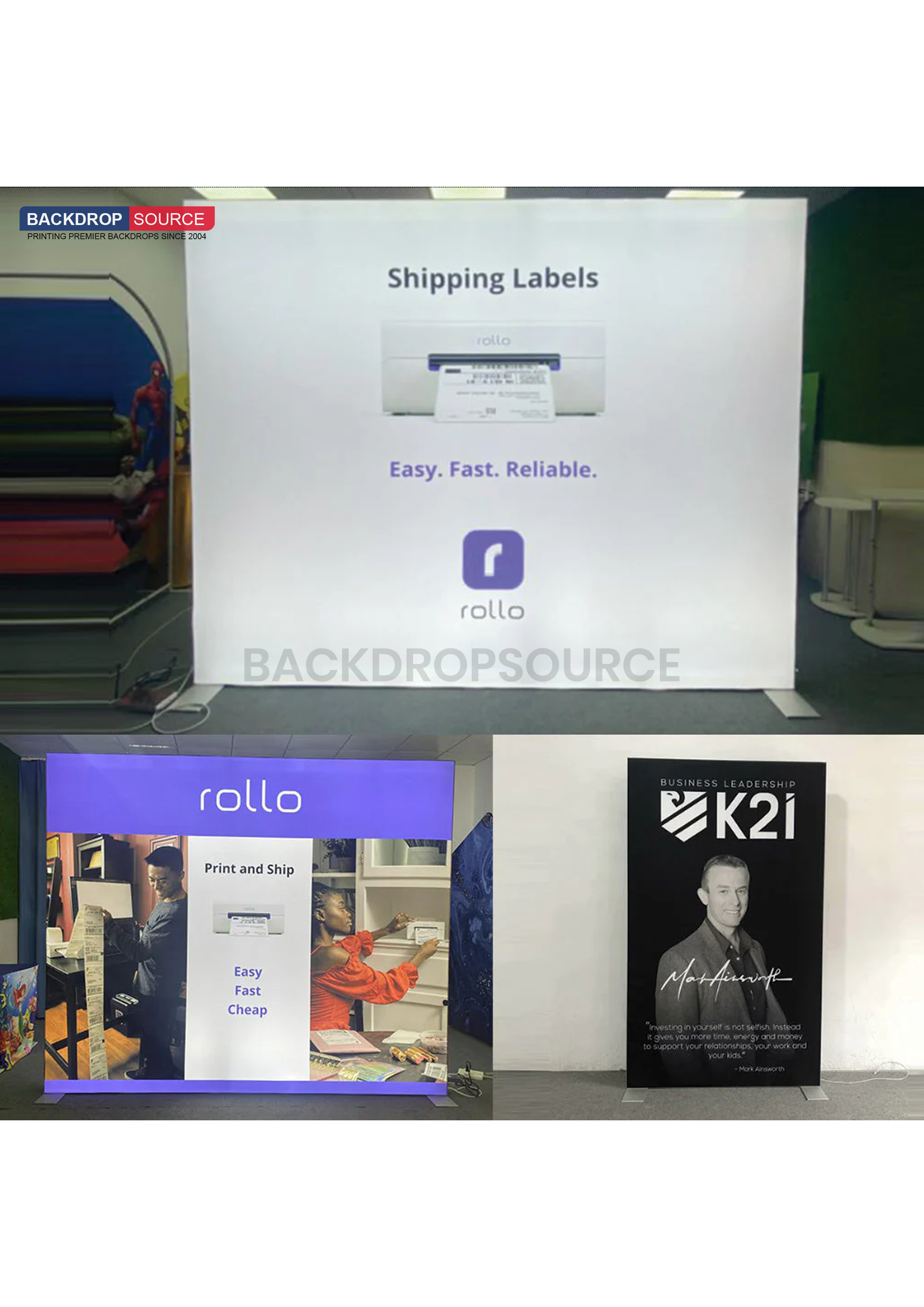 SEG Frameless Fabric LED Light Box Display - 2.4m W x 2.5m H