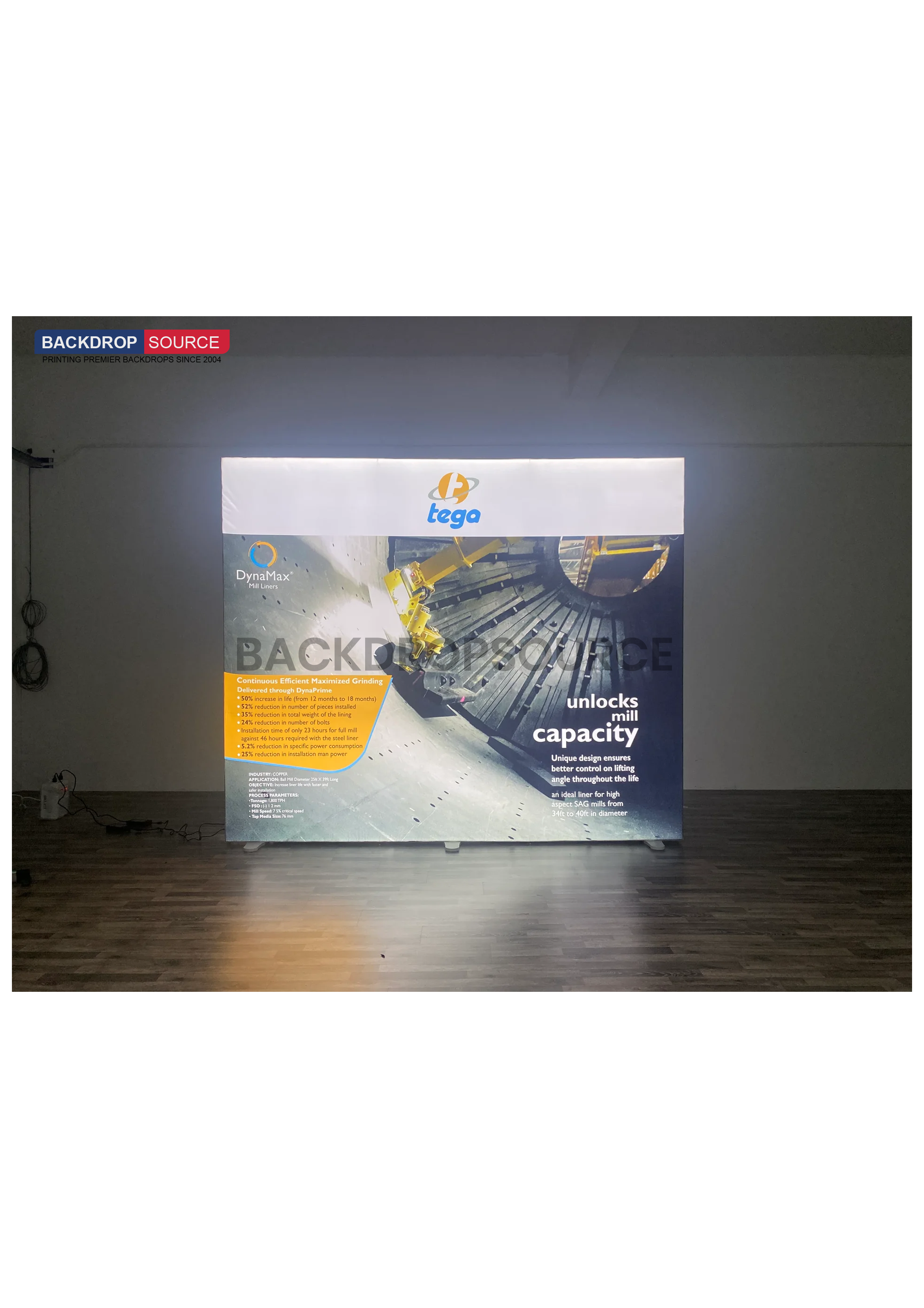 SEG Frameless Fabric LED Light Box Display - 3m W