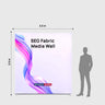 Non-Backlit SEG Fabric Media Wall - 2.5m W x 2.5m H