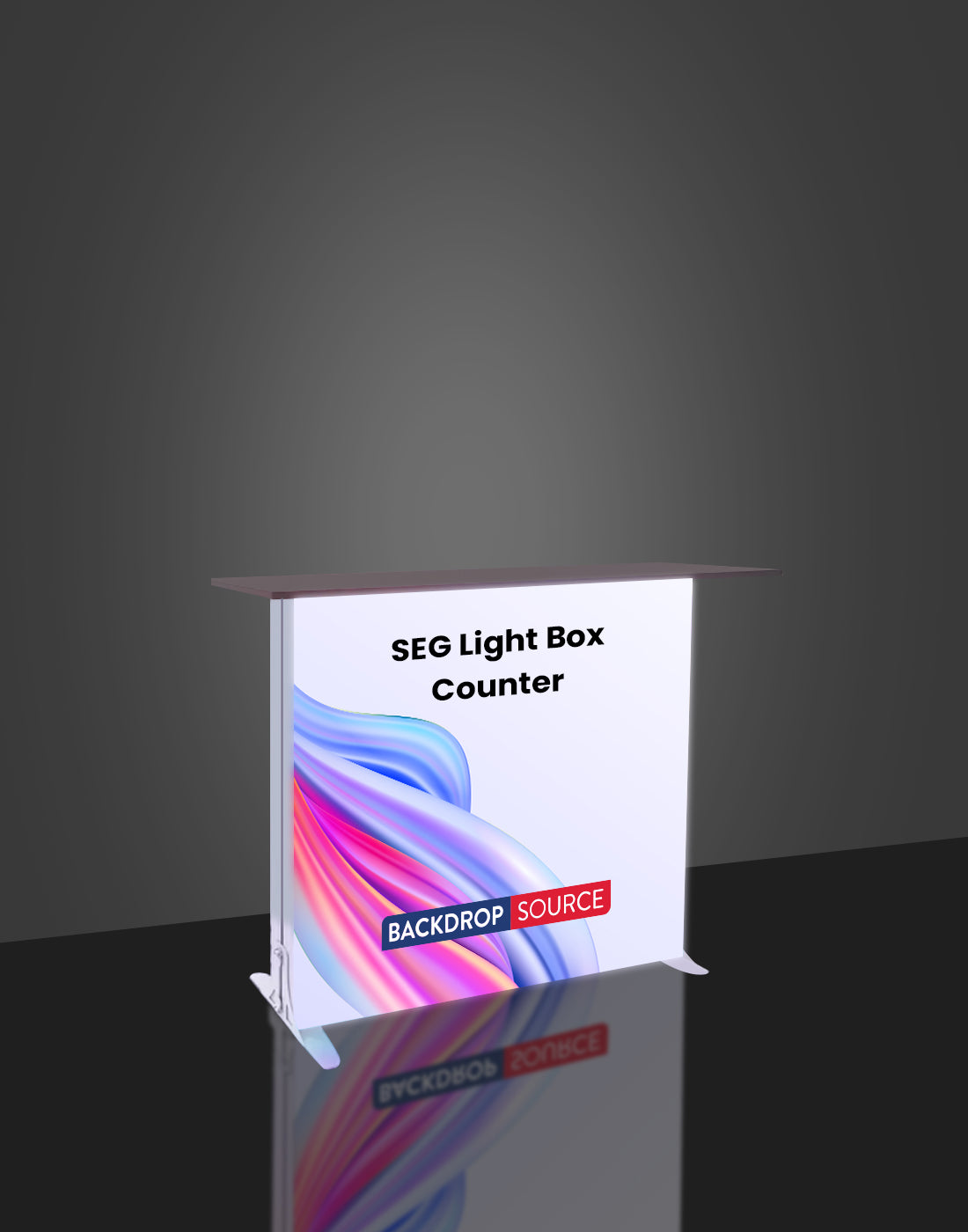 SEG Light Box Display Counter - 1m H