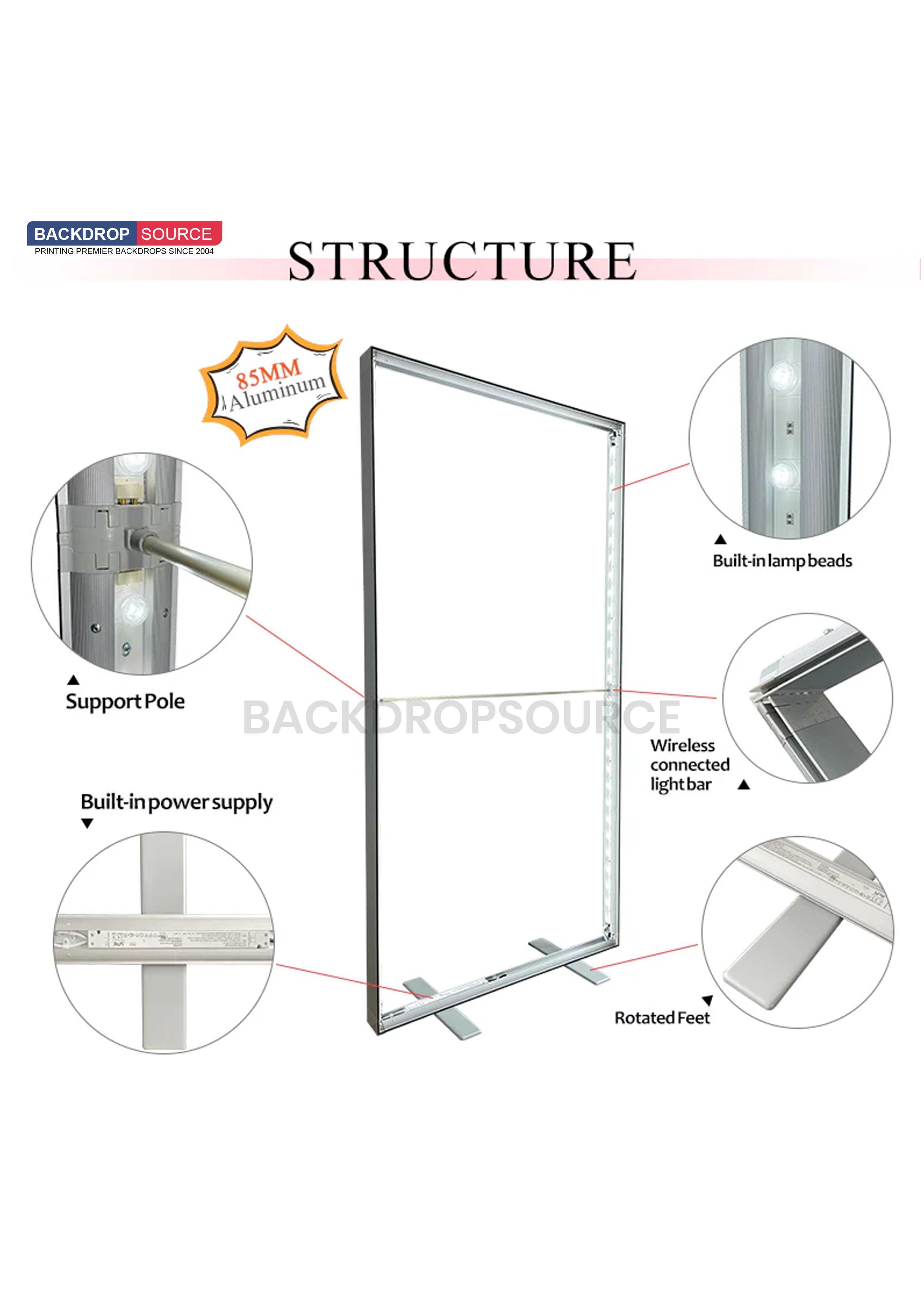 Portable SEG Light Box Stand – Boost Event Impact Instantly