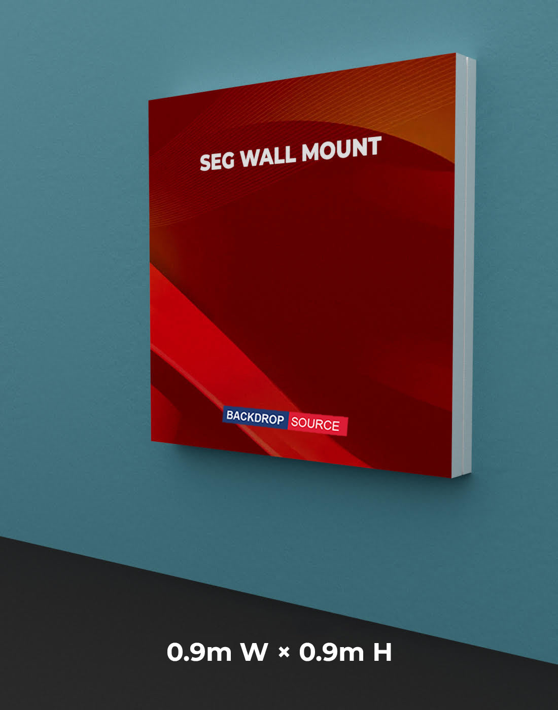 Wall-Mounted SEG Fabric display