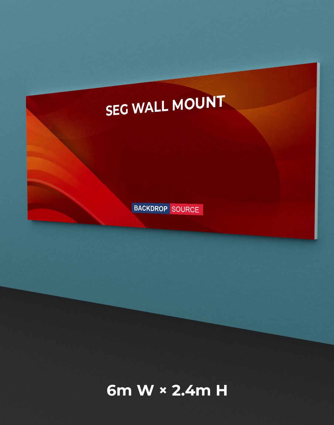 Wall-Mounted SEG Fabric display