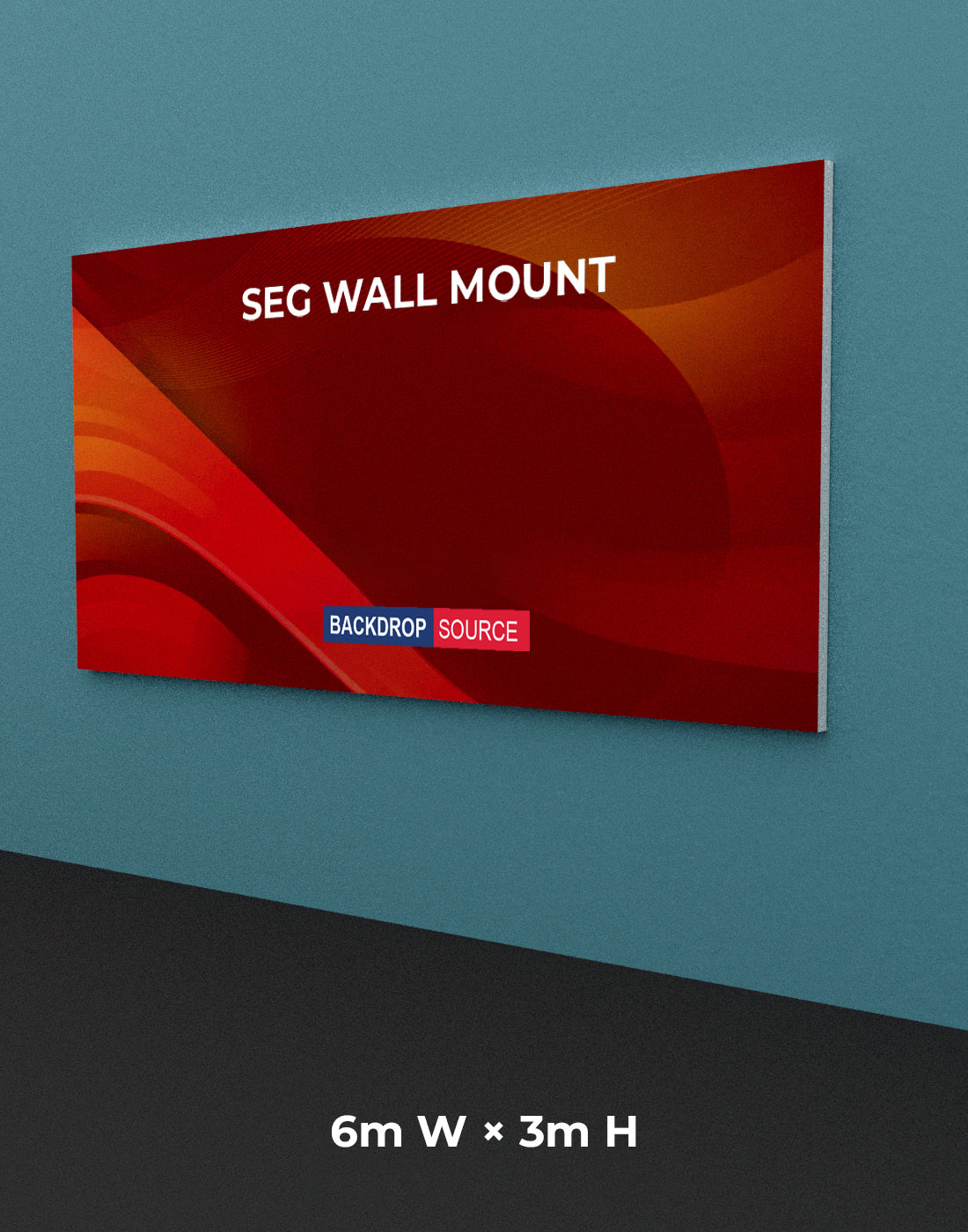 Wall-Mounted SEG Fabric display