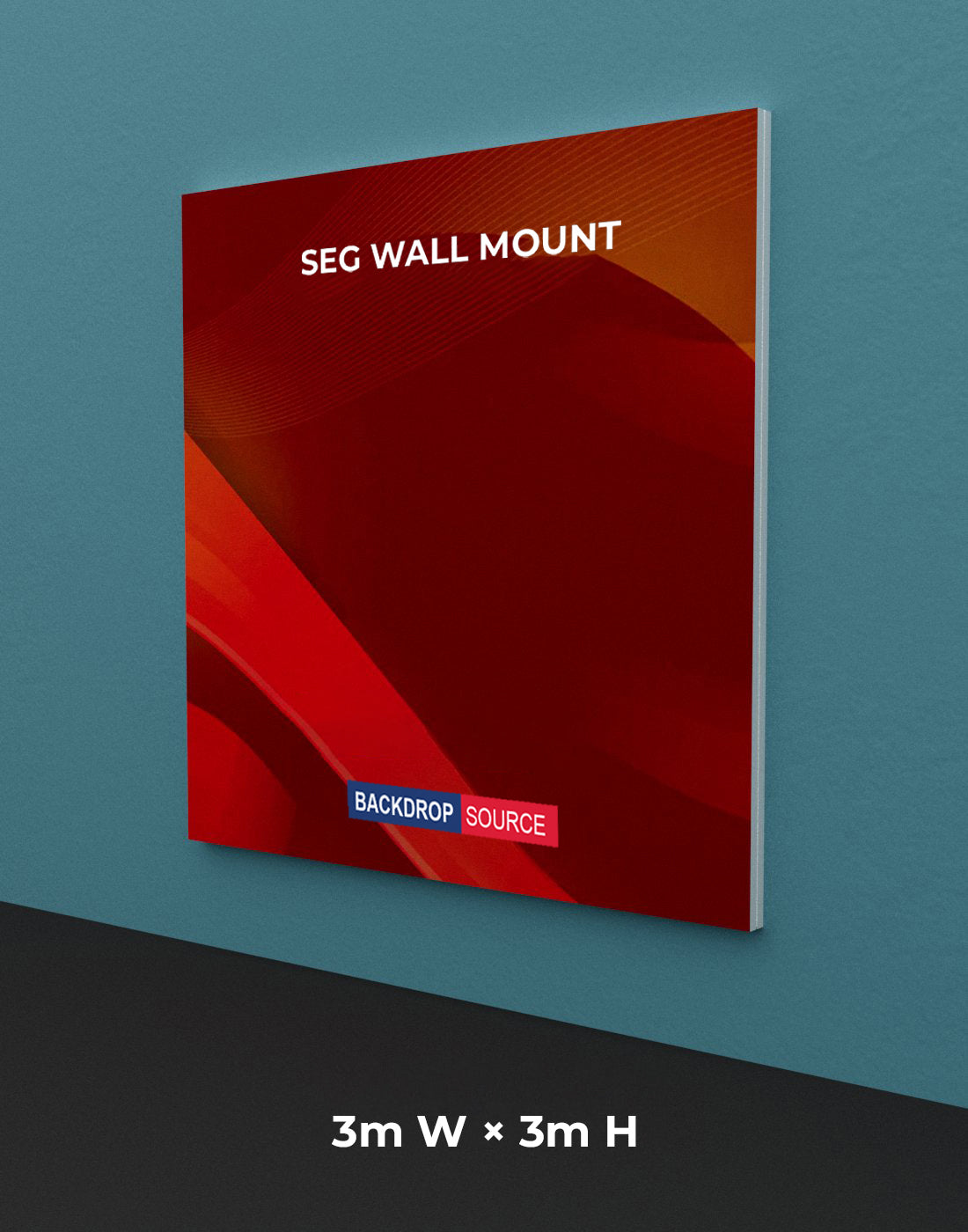 Wall-Mounted SEG Fabric display