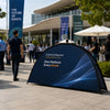 Semi-Circle Fabric Pop Up Banners (Double Side Printed)