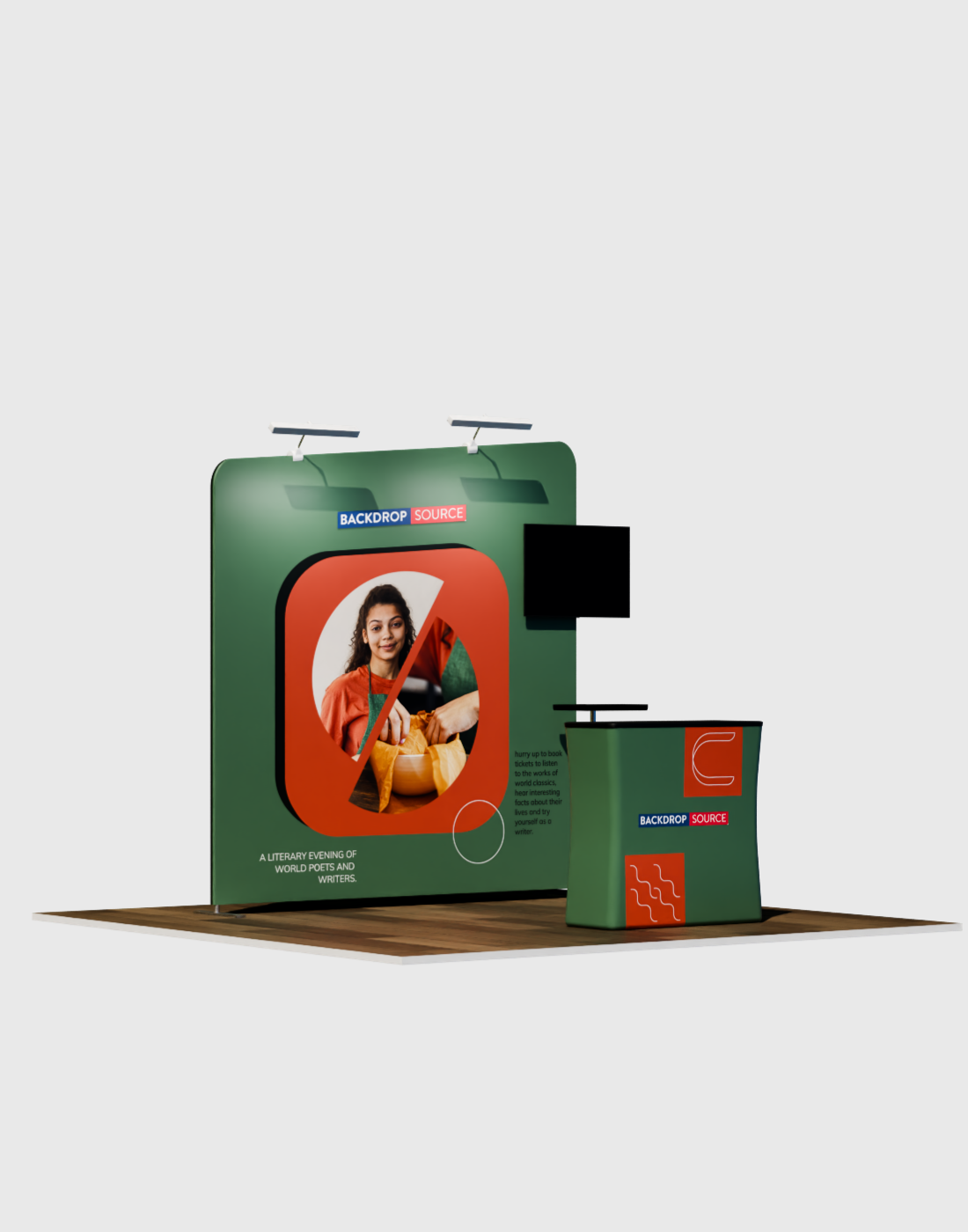 Portable Exhibit Display 3m x 3m - Model 9.