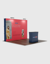 3m x 3m  Straight Popup Exhibit Pro 3-in-1 Display Kit with Illume Lights