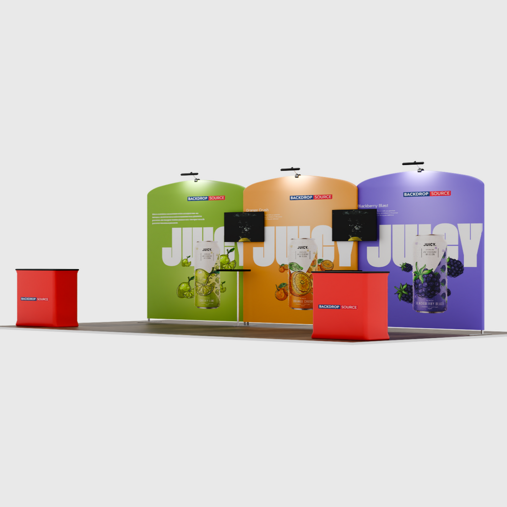 Portable Exhibit Display 6m x 3m - Model 11.