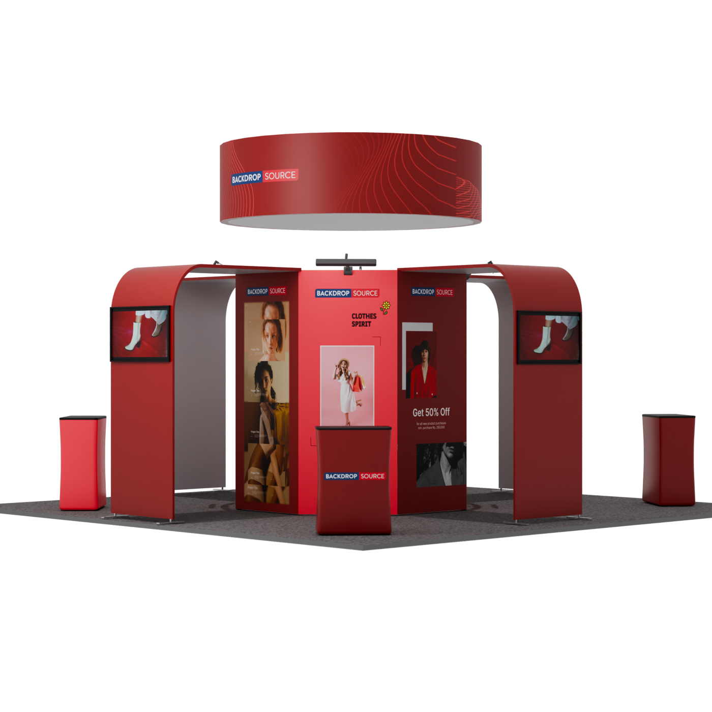 Modular Booth Kits 6m - Model 06 – Backdropsource NZ