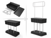 Convertible Podium Case with Header.