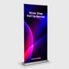 Silver Step Fabric Roll Up Banner