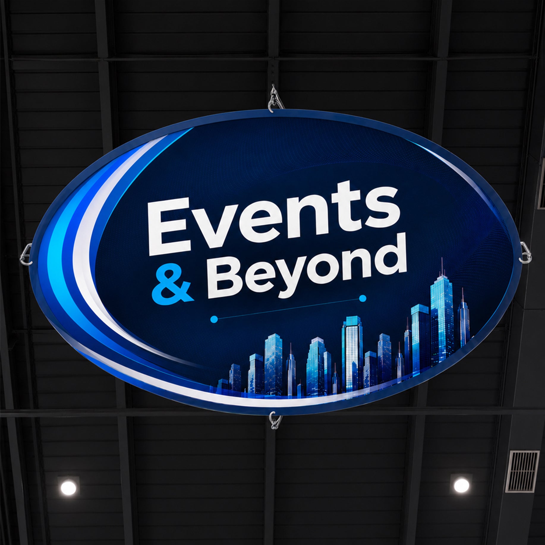 Sky Tube Ellipse Hanging Banner