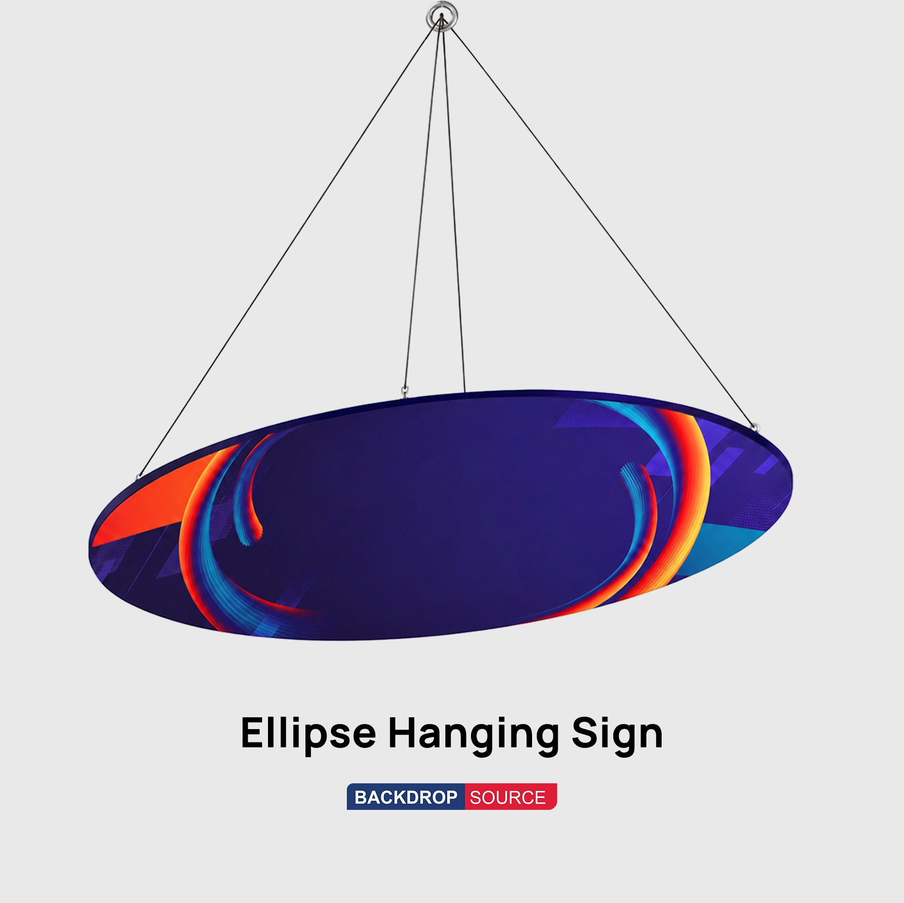Sky Tube Ellipse Hanging Banner