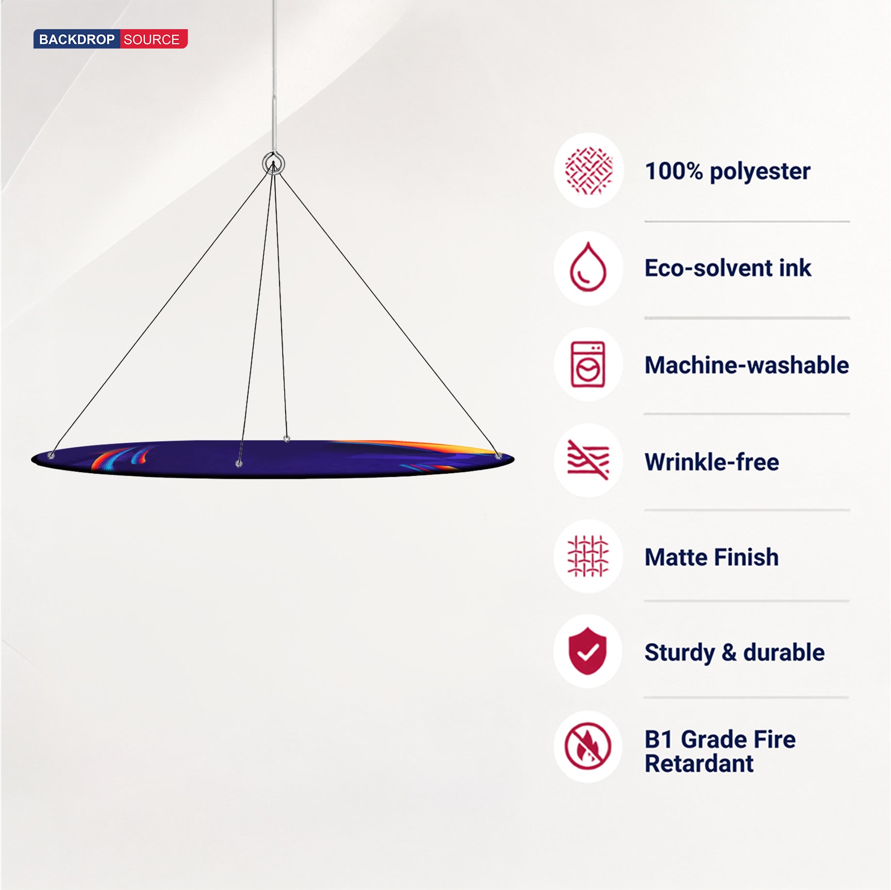 Sky Tube Ellipse Hanging Banner