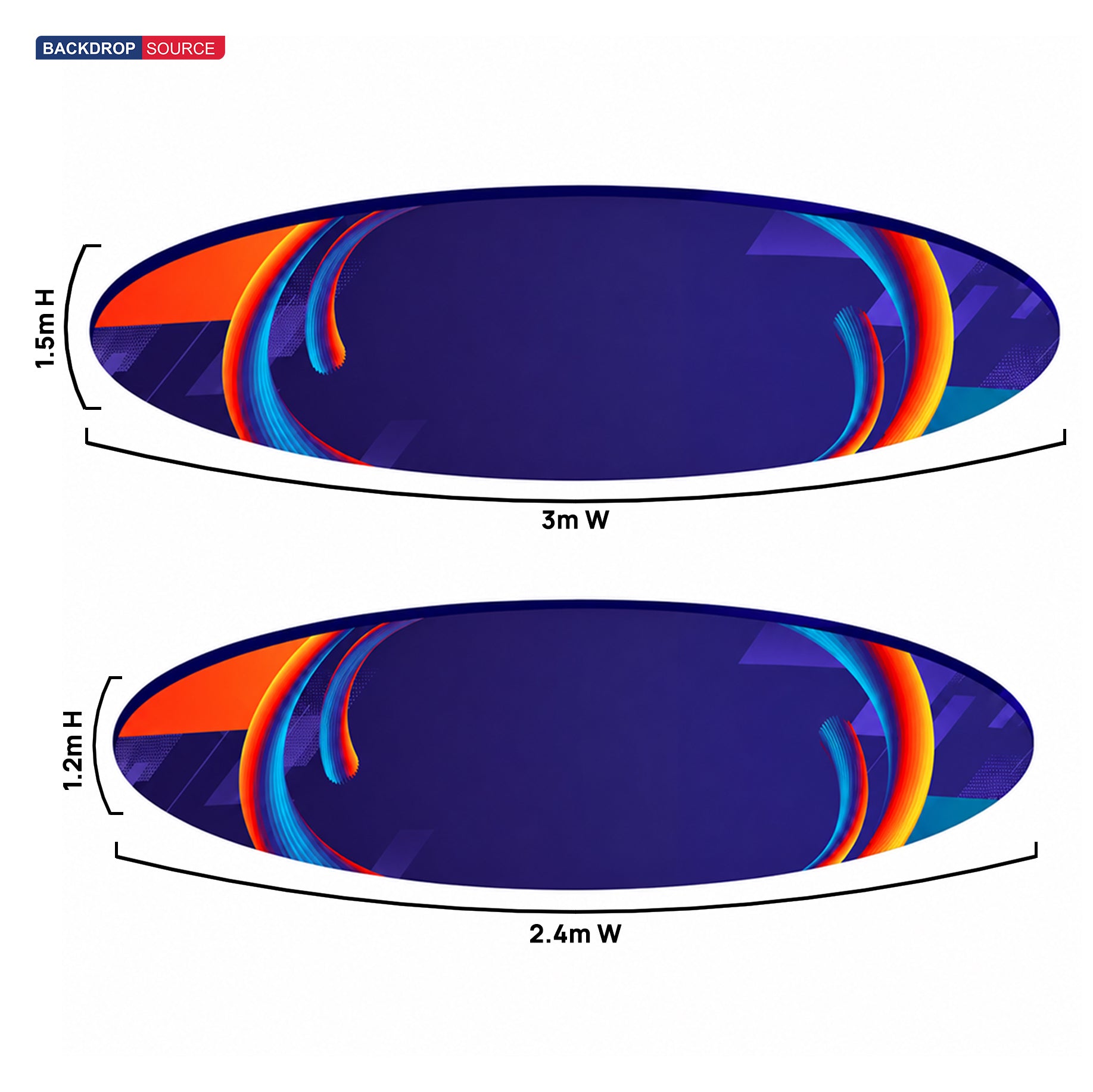 Sky Tube Ellipse Hanging Banner
