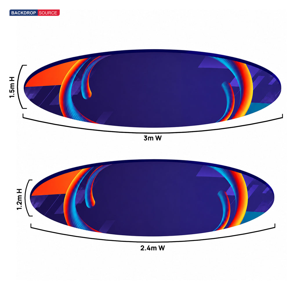 Sky Tube Ellipse Hanging Banner