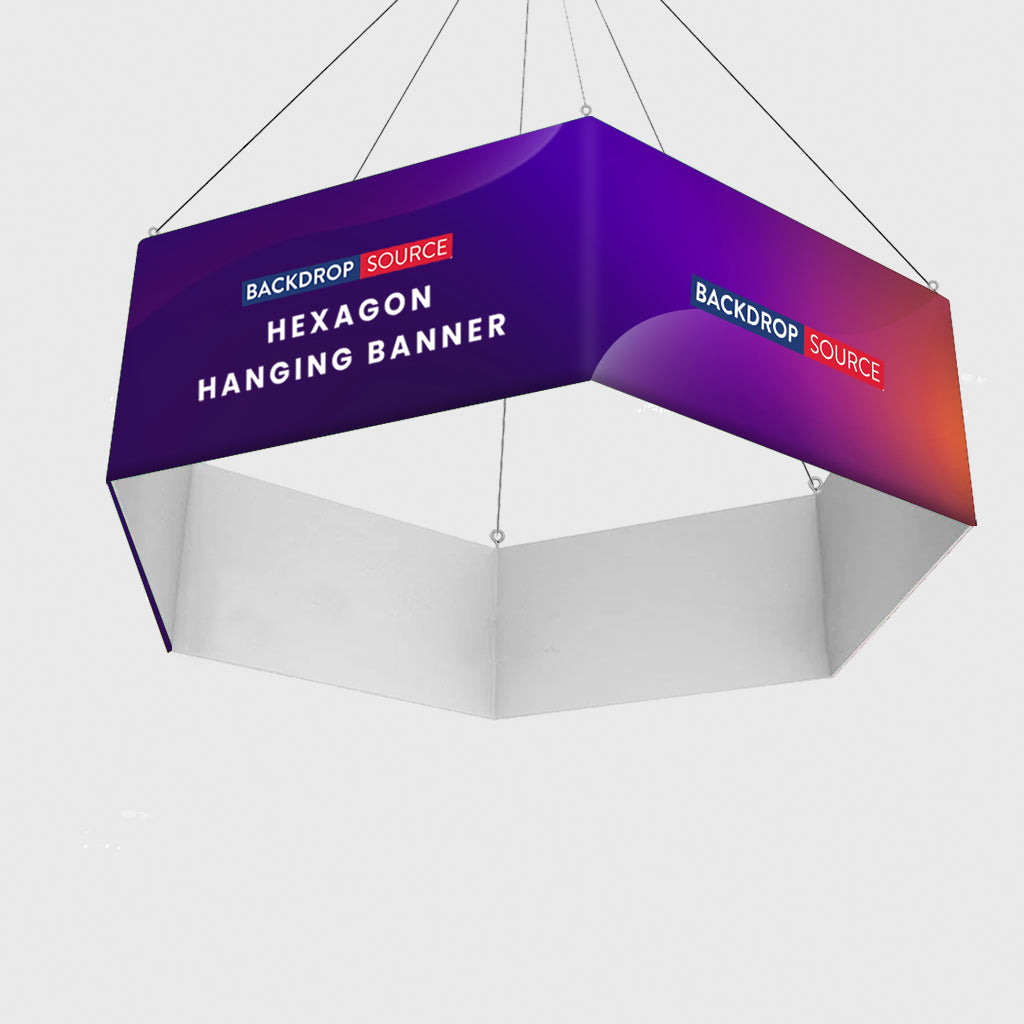 Sky Tube Hexagon Hanging Banner