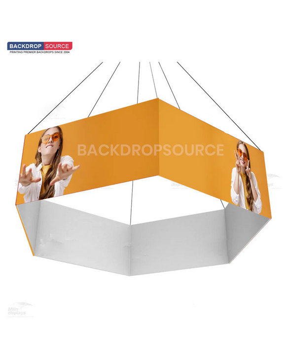 Sky Tube Hexagon Hanging Banner