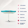 Square Market Umbrellas With Valances  – 3m x 3m