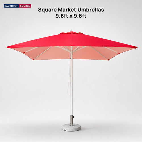 Square Market Umbrellas – 3m x 3m