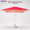 Square Market Umbrellas – 3m x 3m