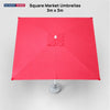 Square Market Umbrellas – 3m x 3m