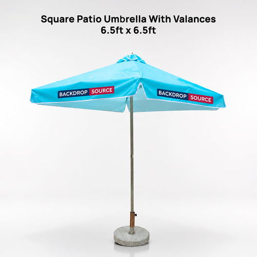 Square Patio Umbrella With Valances – 2m x 2m